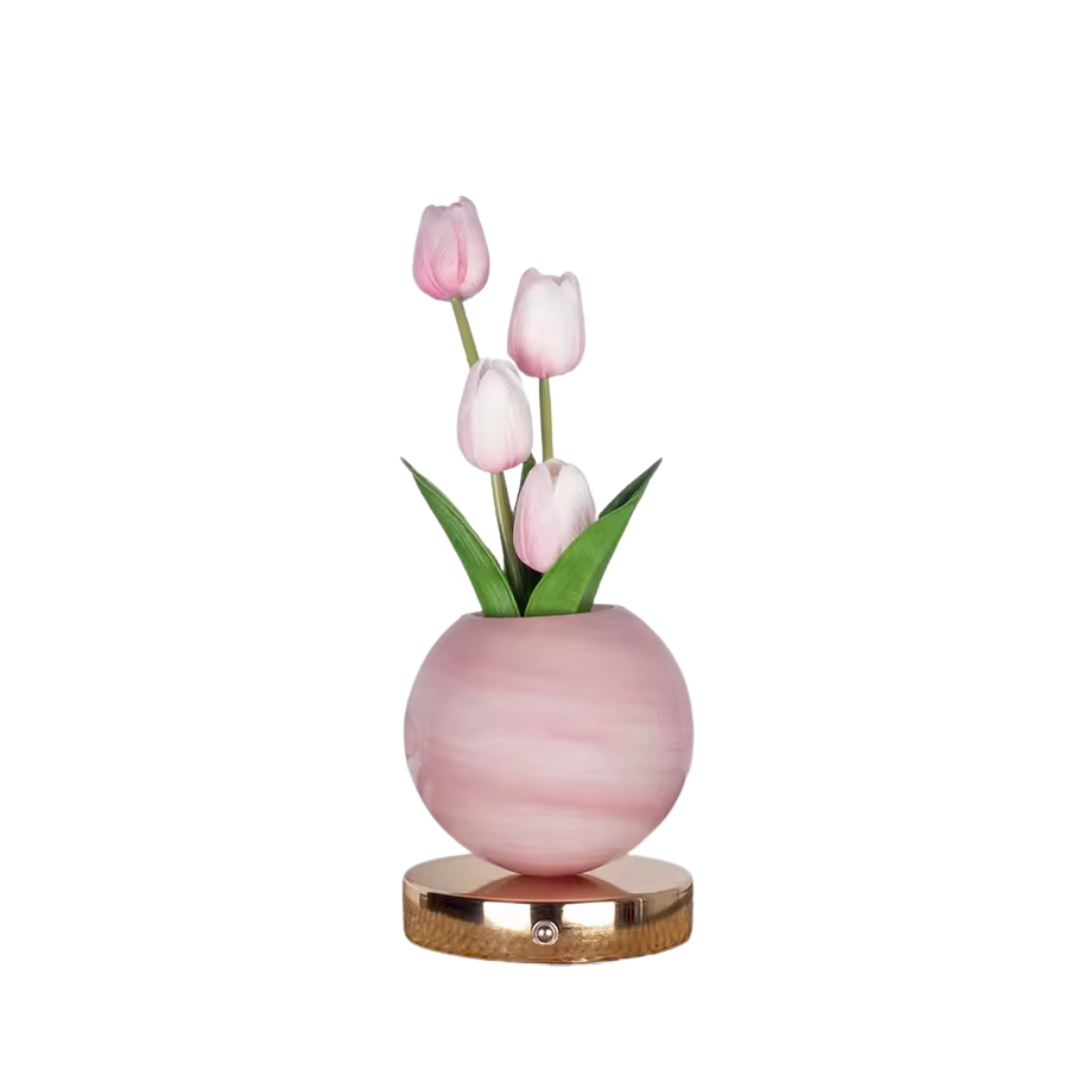 Tulipanes con luces LED