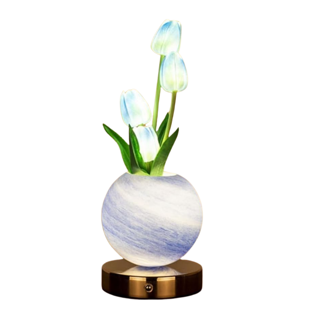 Tulipanes con luces LED